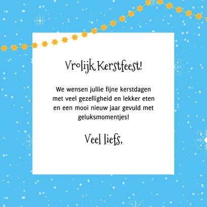 Kerstkaart vrolijk lief knuffel van ijsbeer en roodborstje 3