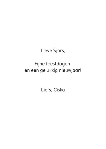 Kerstkaart vrolijk stokstaartje 3
