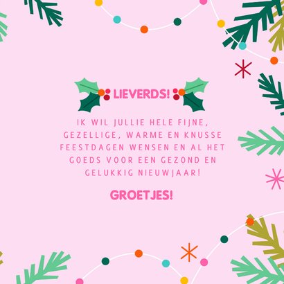 Kerstkaart vrolijke feestdagen en een gelukkig nieuwjaar! 3