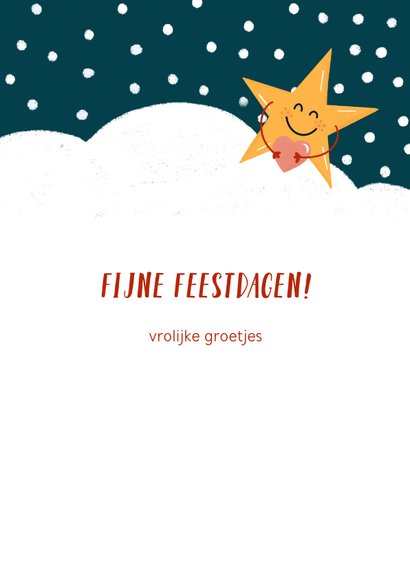 Kerstkaart vrolijke figuren  3