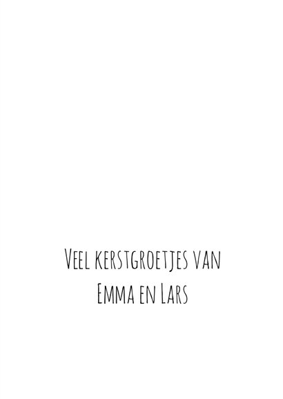 Kerstkaart Vrolijke kersemus en heppie nieuwjaar 3