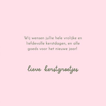 Kerstkaart vrolijke kerst met typografie gekleurd 3