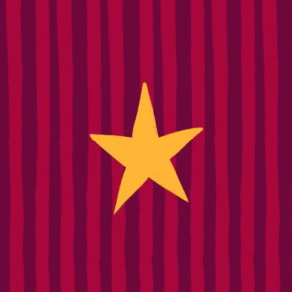 Kerstkaart vrolijke kleuren met drankjes Achterkant