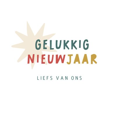 Kerstkaart vrolijke vormen en foto 3
