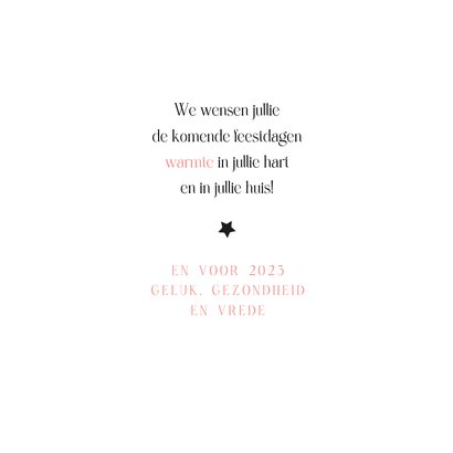 Kerstkaart Warm is hét kerstwoord van dit jaar 3