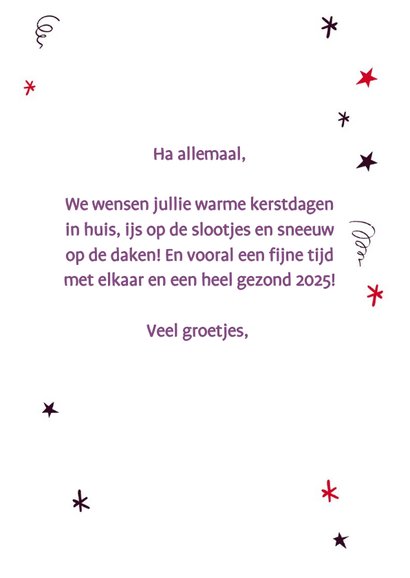 Kerstkaart warme kerstgroet GHZ 3