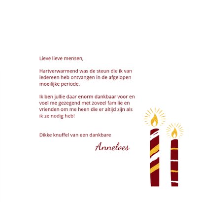 Kerstkaart warme lichtjes in donkere dagen 3
