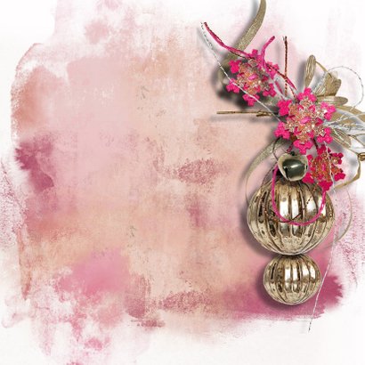 Kerstkaart watercolors met eigen foto 2