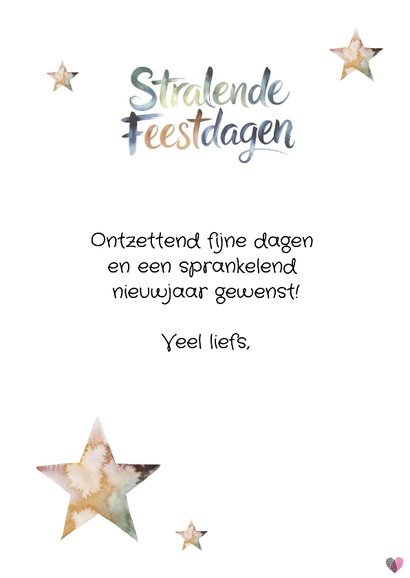 Kerstkaart waterverf Huidfonds 3