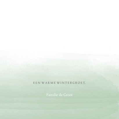 Kerstkaart waterverf takjes 3