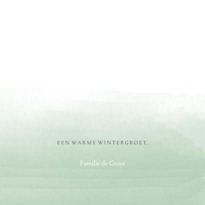 Kerstkaart waterverf takjes 3