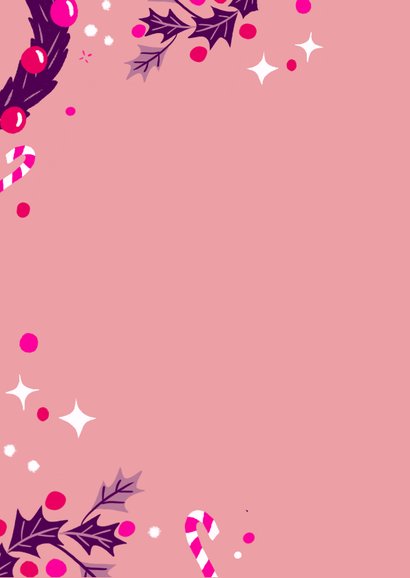 Kerstkaart wijn en cadeaus 2