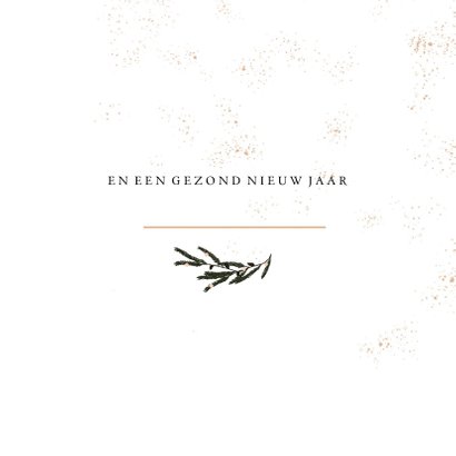 Kerstkaart winter bloemen 3