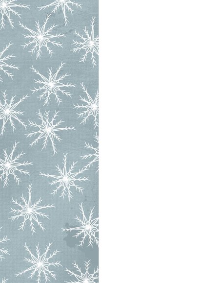 Kerstkaart winter met kristallen en foto 2
