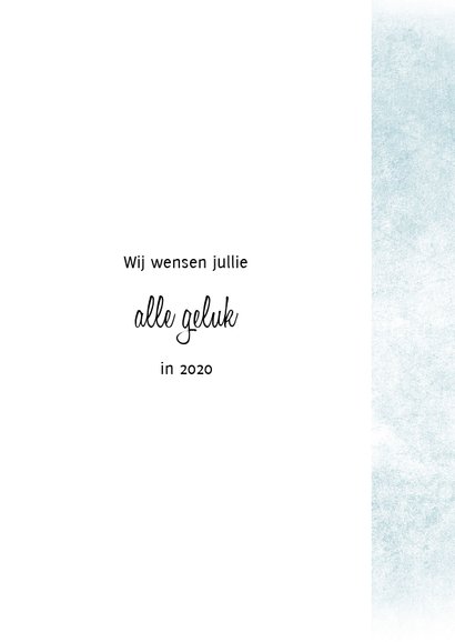 Kerstkaart winter met kristallen en foto 3