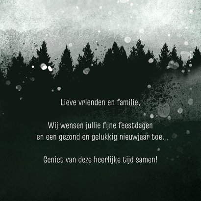 Kerstkaart winter natuur kerstbal 2026 3