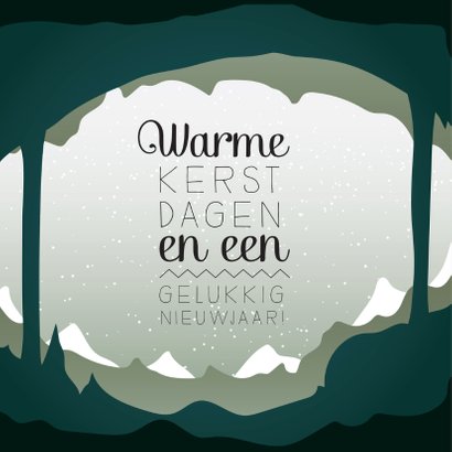 Kerstkaart winter scandinavisch 2