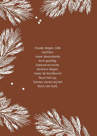Kerstkaart winter takjes - HM 2