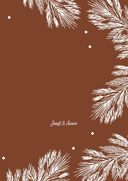 Kerstkaart winter takjes - HM 3