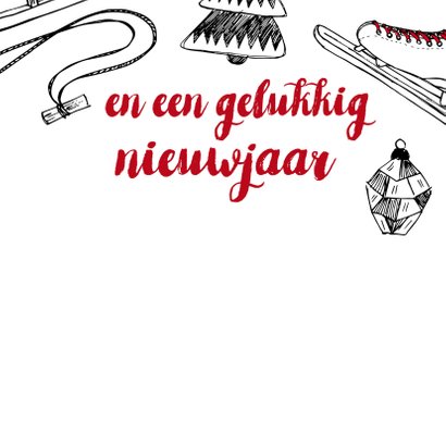 Kerstkaart winter tekeningen 3