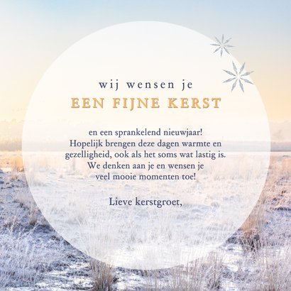 Kerstkaart winters landschap 3