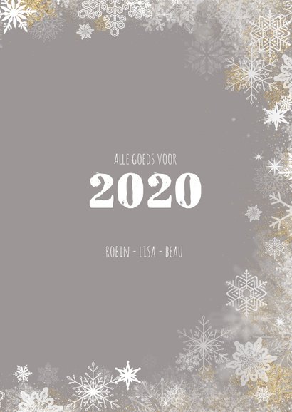 Kerstkaart winterse rand 3