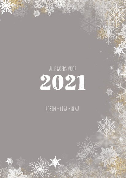 Kerstkaart winterse rand 3