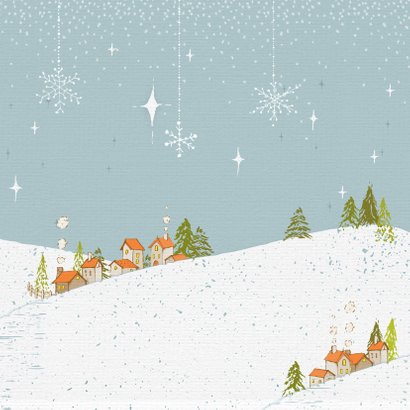 Kerstkaart winterwonderland 2