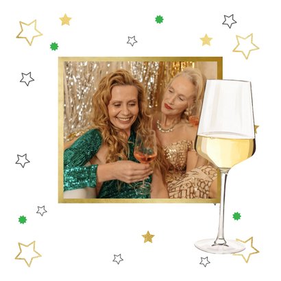 Kerstkaart wishing white christmas or red 2