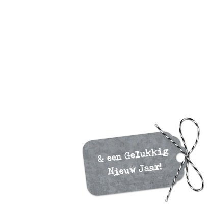 Kerstkaart Wit Hout Kerstboom Label 3
