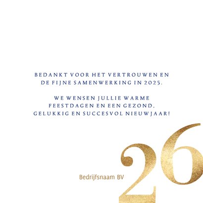 Kerstkaart zakelijk 2026 rood blauw 3