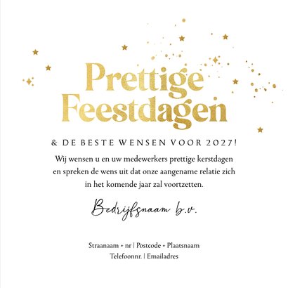 Kerstkaart zakelijk abstract kerstboom logo foto goud ster 3