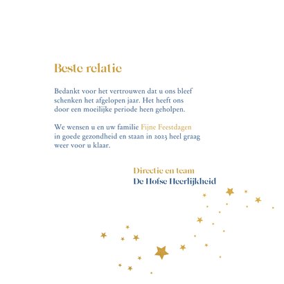 Kerstkaart zakelijk horeca 3