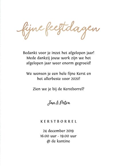 Kerstkaart zakelijk kerstboom hout sterren fotocolllage 3