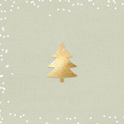 Kerstkaart zakelijk label 2027 en logo op hout 2