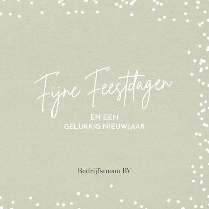 Kerstkaart zakelijk label 2027 en logo op hout 3