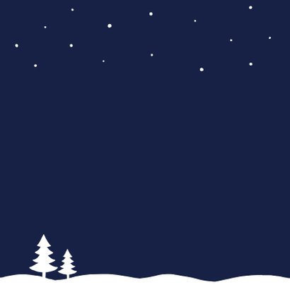 Kerstkaart zakelijk sneeuw stijlvol 2