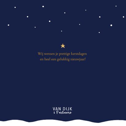 Kerstkaart zakelijk sneeuw stijlvol 3