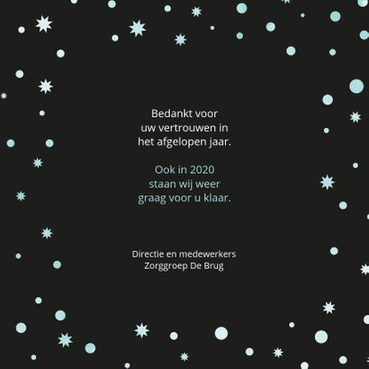 Kerstkaart zakelijk Uw welzijn is onze zorg 3