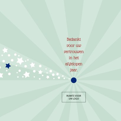 Kerstkaart zakelijk Wij gaan voor u op weg 2