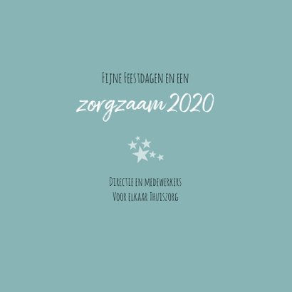 kerstkaart zakelijk zorg handen 3
