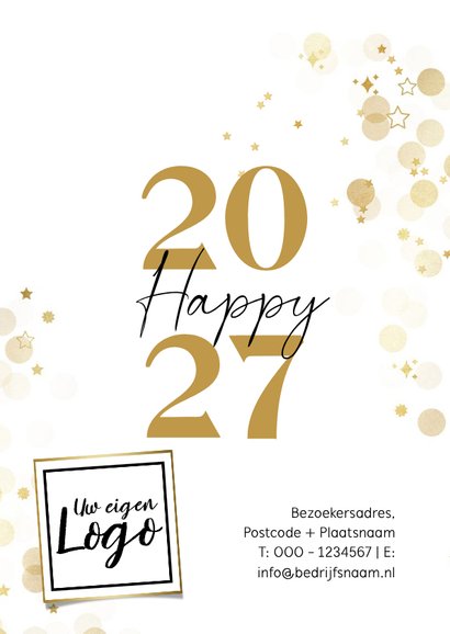 Kerstkaart zalijk collage postzegel goudfolie logo kerstbal 2