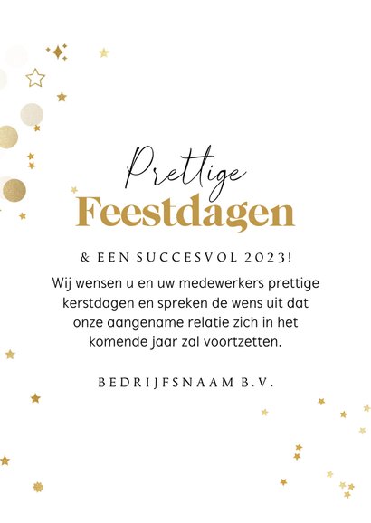 Kerstkaart zalijk collage postzegel goudfolie logo kerstbal 3