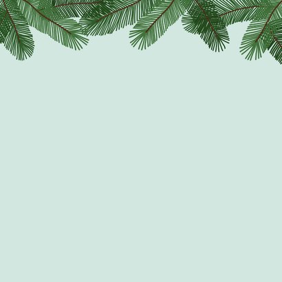 Kerstkaart zingende katten Achterkant