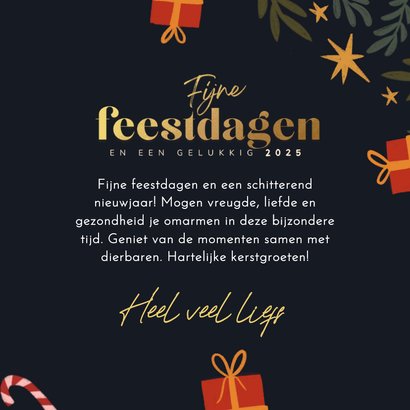 Kerstkaart zuurstokjes en takken vierkantje 3