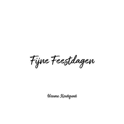 Kerstkaart zwart wit goud 2026 3