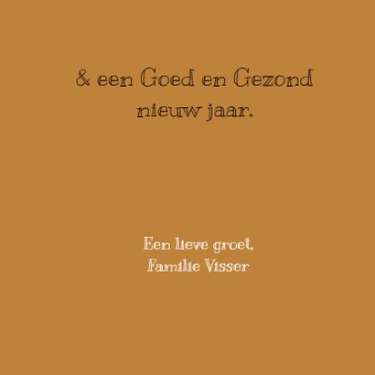 Kerstkaart zwart wit label 3