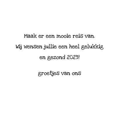 Kerstkaarten auto onderweg 3