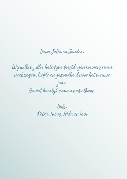 Kerstkaarten Christeljk Love came down 3