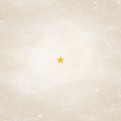 Kerstkaartje handen met ster lichtpuntje voor jou Achterkant